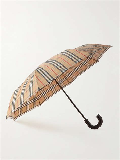 solar umbrella burberry|Burberry vintage check folding umbrella.